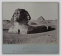 (26,5*35cm, signed: No. 46 Le Sphynx Amarchis à Gyzèh - P. Sebah. Phot.) Giseh - Der Sphynx und die Cheops Pyramide